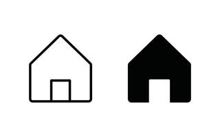 Home icon set vector