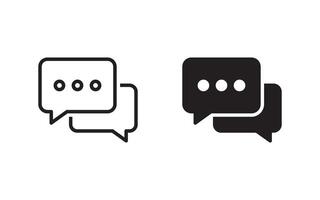 Chat Bubble Icon set. Chat, message, message, sms, chat, chatting, talk line icon illustration vector