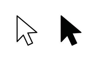 Cursors icons click set. Cursors icon click, Clicking cursor, pointing hand click icon illustration vector