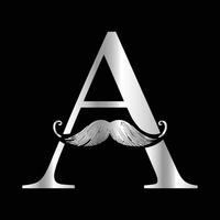 This luxurious and elegant initial A scissors logo is designed for barbershops and salons, retaining its beauty even when scaled down or used in black and white. vector