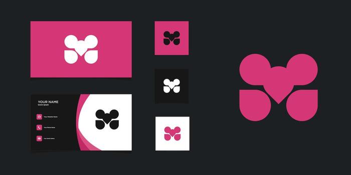 letra metro logo diseño con creativo concepto y negocio tarjeta. prima vector