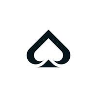 Creative modern ace logo design. Premium vector