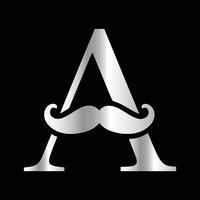 This luxurious and elegant initial A scissors logo is designed for barbershops and salons, retaining its beauty even when scaled down or used in black and white. vector