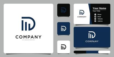 Initial letter d and graph growth arrow up seccess finance . Premium vector