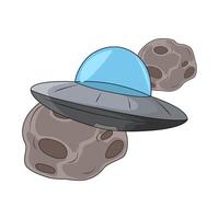illustration of ufo vector