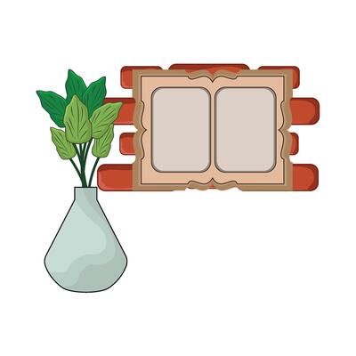 illustration of wall frame