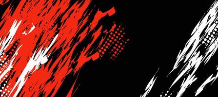 illustration of abstract red and white texture on black background vector
