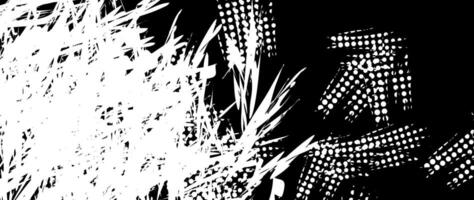 illustration of abstract black and white grunge texture background vector
