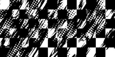 illustration of abstract racing background with checkerboard brush texture grunge halftone vector