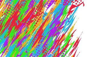 illustration of abstract background with colorful brush texture grunge halftone vector