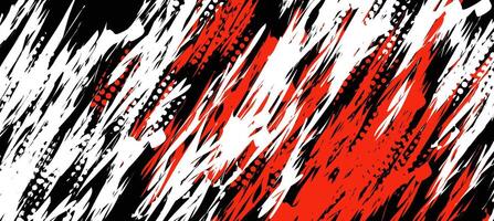 illustration of abstract red and white texture on black background vector