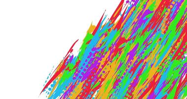 illustration of abstract background with colorful brush texture grunge halftone vector