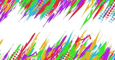 illustration of abstract background with colorful brush texture grunge halftone vector