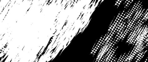 illustration of abstract black and white grunge texture background vector