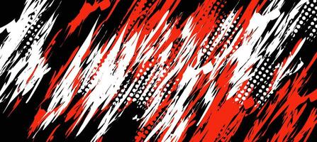 illustration of abstract red and white texture on black background vector
