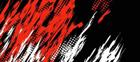 illustration of abstract red and white texture on black background vector