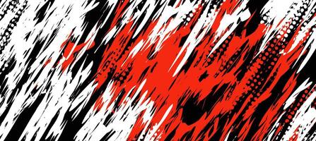 illustration of abstract red and white texture on black background vector