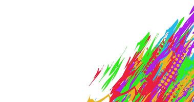 illustration of abstract background with colorful brush texture grunge halftone vector