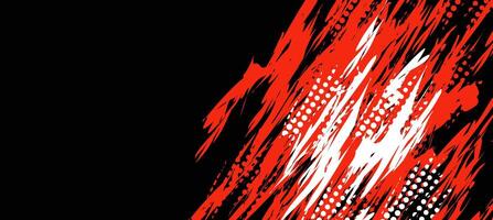 illustration of abstract red and white texture on black background vector
