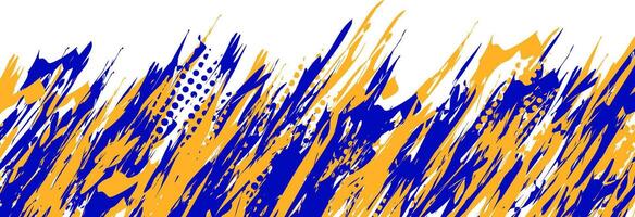 illustration of abstract blue and orange grunge texture background vector