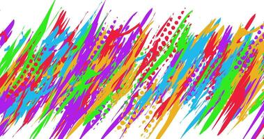 illustration of abstract background with colorful brush texture grunge halftone vector