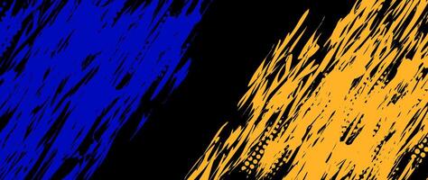 illustration of abstract blue and orange grunge texture background vector