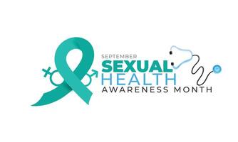 Sexual Health awareness month. background, banner, card, poster, template. illustration. vector