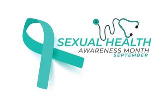 Sexual Health awareness month. background, banner, card, poster, template. illustration. vector