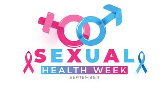 Sexual Health week. background, banner, card, poster, template. illustration. vector