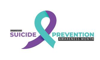 Suicide Prevention awareness month. background, banner, card, poster, template. illustration. vector