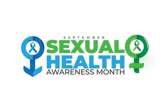 Sexual Health awareness month. background, banner, card, poster, template. illustration. vector