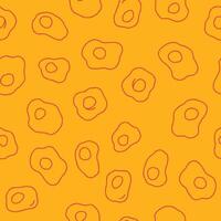 Outline Bunch of Egg Seamless Pattern illustration Design vector