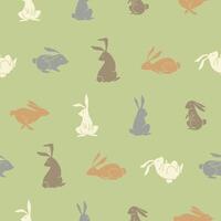 Collection of Rabbit Seamless Pattern illustration Design vector