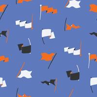 Collection of Flag Seamless Pattern illustration Design vector