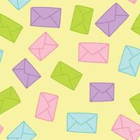 Bunch of Mail Seamless Pattern illustration Design vector
