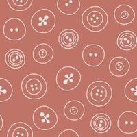 Outline Bunch of Buttons Seamless Pattern illustration Design vector