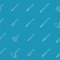 Outline Collection of Brush Seamless Pattern illustration Design vector
