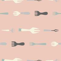 Bunch of Fork Seamless Pattern illustration Design vector