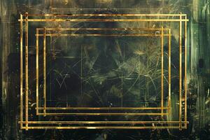 Abstract grunge art frame on dark background photo