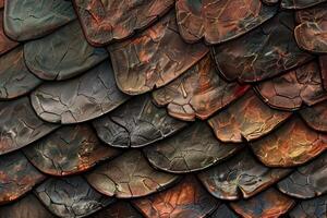 Abstract textured dragon scales background photo