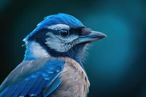 Safe Bird jay nest. Generate Ai photo