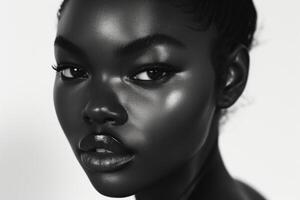 Elegant Black female. Generate Ai photo