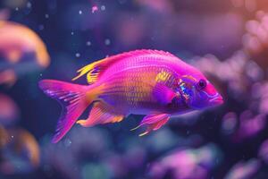 Vibrant tropical fish in underwater paradise photo