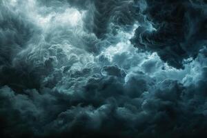 The powerful image captures the intense formation of storm clouds, evoking a sense of awe and foreboding photo