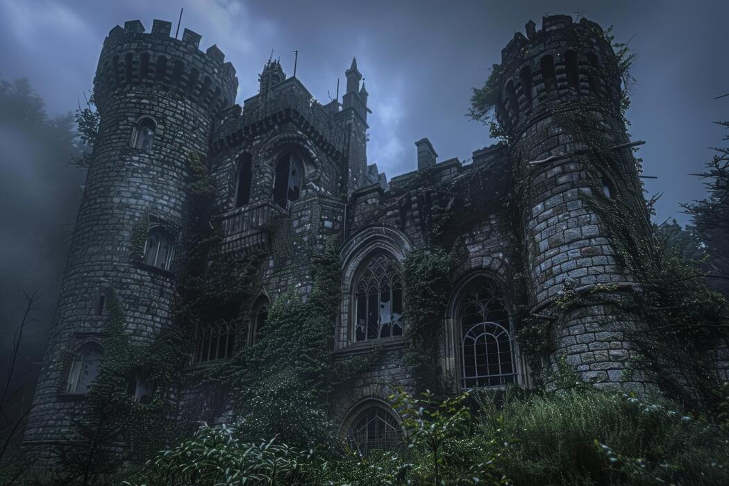 Berry’s forest, Ghost’s castle 森 Haunted Hearts: An eerie castle adorn