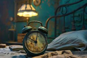 Waking up to a new day in a vintage setting photo
