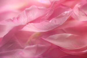 Delicate pink rose petals creating a soft and romantic background photo