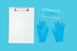 Blank document file, Surgical mask photo