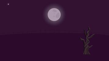 Pumpkin Halloween Moon Background Animation video