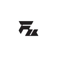 dynamic and cool design UF monogram initial logo letter esport concept vector
